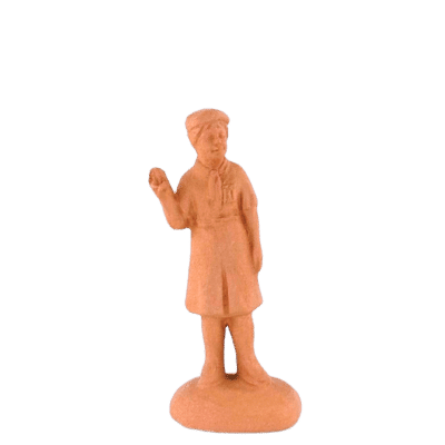 Fille scout à peindre