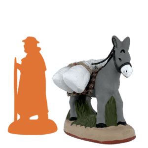 Âne avec sacs de farine