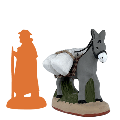 Âne avec sacs de farine