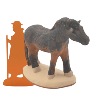 Cheval marron foncé
