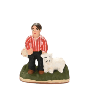 Enfant berger agneau