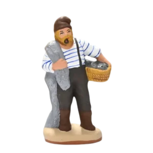 Le pêcheur debout filet