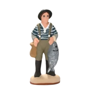 Le pêcheur debout poisson