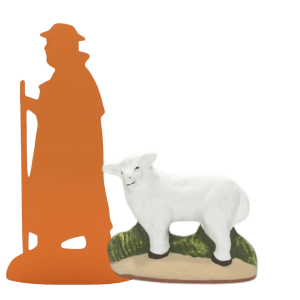 Mouton debout tête gauche