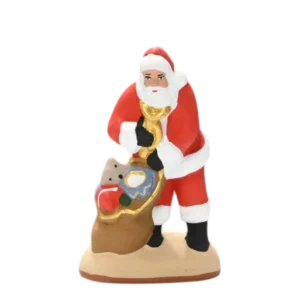 Papa noël sac aux pieds