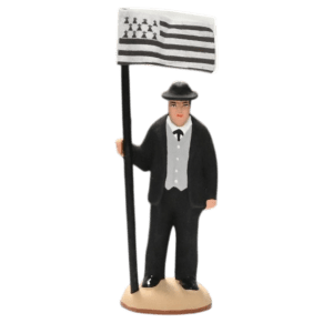 Porte drapeau breton 1 gris