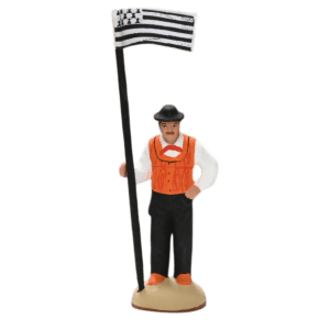 Porte drapeau breton 2 orange