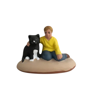 L'enfant et le gros Chat