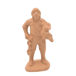 Homme à la poule et ail à peindre
