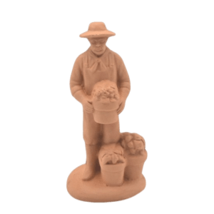 Homme fleuriste à peindre
