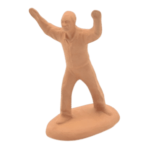 Homme pousse pressoir à peindre