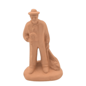 Homme serpe lavande à peindre
