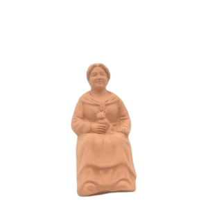 La femme assise au chaton à peindre