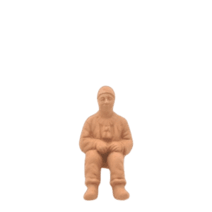 Petit gitan assis à peindre