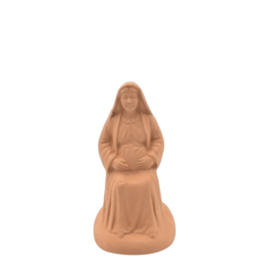 Vierge assise enceinte à peindre