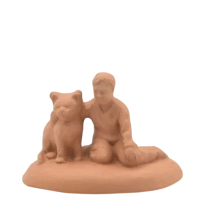 L'enfant et le gros Chat à peindre